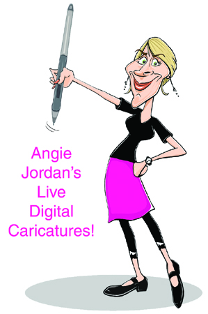 Angie Jordan's Live Digital Caricatures